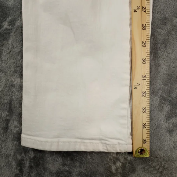 Mango Women's Cream High-Waist Straigh Jeans Size 4 - Picture 14 of 16